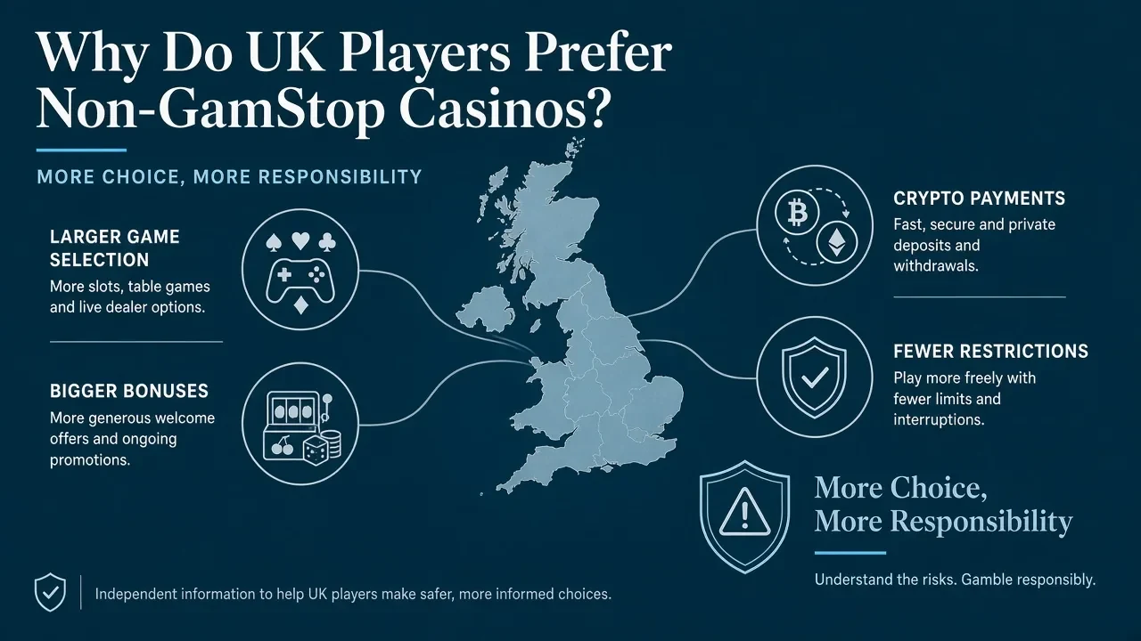 Why Do UK Players Prefer Non-GamStop Casinos?