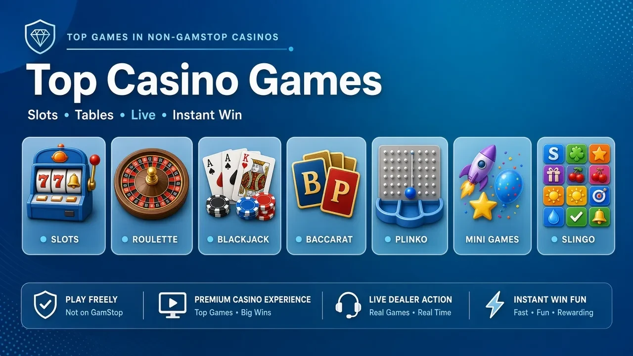 Top Games in Non-GamStop Casinos